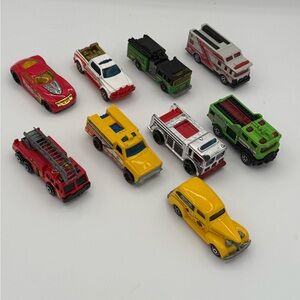 Hotwheels /  Matchbox Set Firetruck Set - Loose